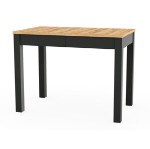 Asztal Denver 152 (Craft tölgy + Fekete)
