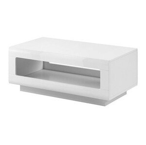Dohányzóasztal Austin H102 (Fehér + Fényes fehér)