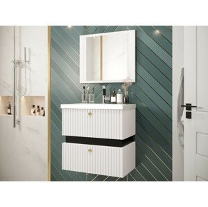 Fürdőszoba garnitúra Miami B101 (Fehér + Fekete)