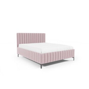 MACKENZIE 24 STANDARD ágy 90x200 cm - fekete lábak Rózsaszín