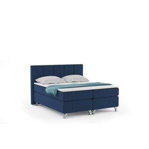 ATLANTIC Kárpitozott ágy 140x200 cm kék