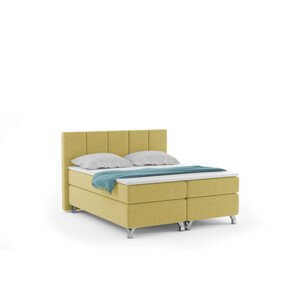 ATLANTIC Kárpitozott ágy 140x200 cm Sárga