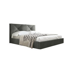 Kárpitozott ágy KARINO mérete 90x200 cm Sötét szürke