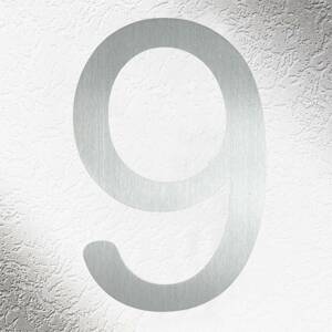 Kiváló minőségű házszámok rozsdamentes acélból „9”
