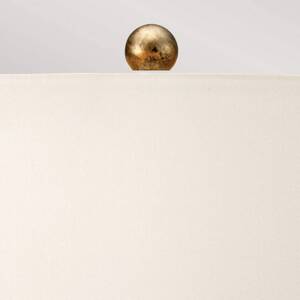 Amarilli asztali lámpa, bronz, fehér textil ernyővel