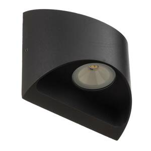 LED külső fali lámpa Dodd, félkör alakú, antracit