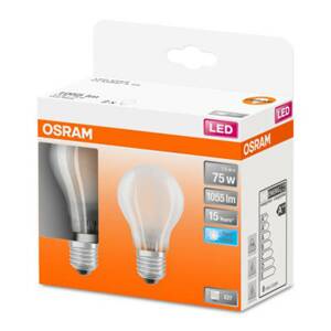 OSRAM Classic A LED lámpa E27 7,5W 4000K matt 2 db