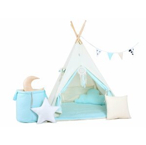 ELIS DESIGN Kék ég teepee sátor készlet változat: luxury