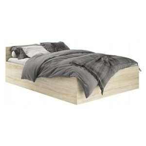 CLP ágy emelőrácsos 120x200 cm - sonoma tölgy